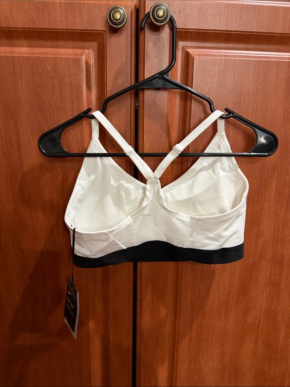 Nike White Sports Bra with Black Band - Indy Style